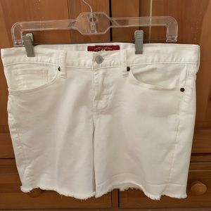 Lucky Brand White Jean Shorts - Abbey Short